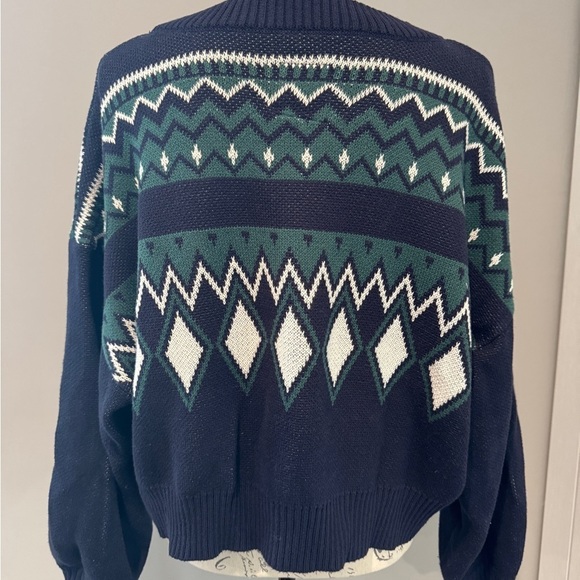 Chaser Love Sweater in Navy Peony Apres Ski Sz M - Picture 5 of 8